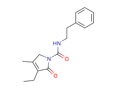 3-ethyl-4-methyl-2-oxo-3-pyrroline-1-(N-phenylethyl)carboxamide