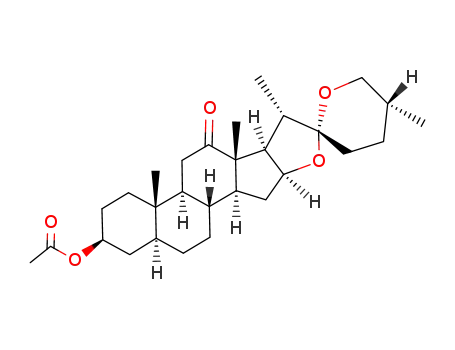 12-oxo-5-α-spirostan-3-β-yl acetate