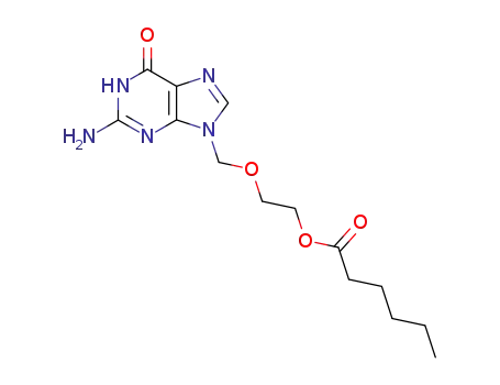 2-amino-9-[(2-hexanoyloxy)ethyl-oxy-methyl]-1,9-dihydro-6H-purin-6-one