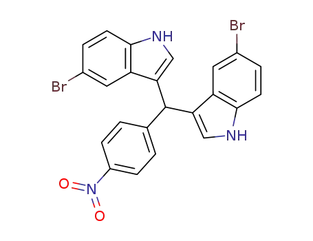 5-bromo-3-((5-bromo-1H-indol-3-yl)(4-nitrophenyl)methyl)-1H-indole