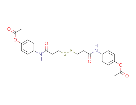 acetic acid 4-{3-[2-(4-acetoxy-phenylcarbamoyl)-ethyldisulfanyl]-propionylamino}-phenyl ester