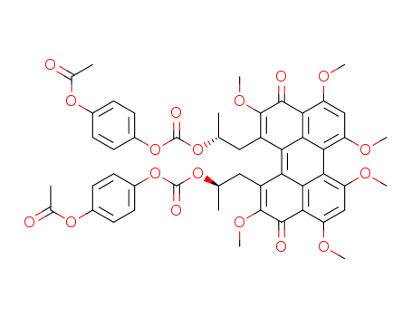 (2'R,P)-1,12-bis-(2'-(4''-acetoxy)phenoxycarbonyloxypropyl)-2,4,6,7,9,11-hexamethoxy-3,10-perylenequinone