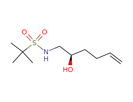 2-Methyl-propane-2-sulfonic acid ((R)-2-hydroxy-hex-5-enyl)-amide
