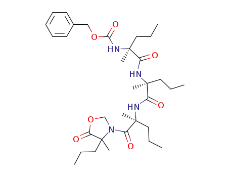 ((S)-1-Methyl-1-{(S)-1-methyl-1-[(S)-1-methyl-1-(4-methyl-5-oxo-4-propyl-oxazolidine-3-carbonyl)-butylcarbamoyl]-butylcarbamoyl}-butyl)-carbamic acid benzyl ester