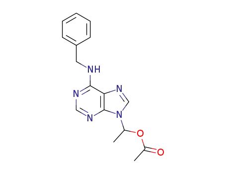 1-(6-benzylaminoallopurin-9-yl)ethyl acetate