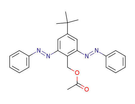 4-(tert-butyl)-2,6-bis(phenylazo)benzyl acetate