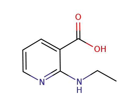 Molecular Structure of 669087-25-6 (2-(ethylamino)-3-pyridine carboxylic acid)