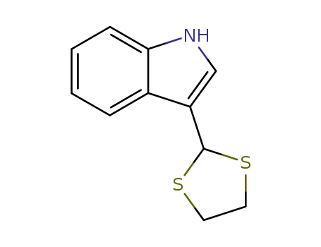Molecular Structure of 36104-60-6 (3-(1,3-Dithiolan-2-yl)-1H-indole)