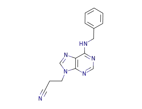 3-(6-benzylamino-purin-9-yl)-propionitrile