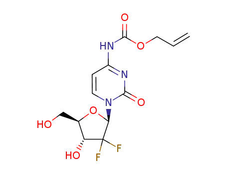 Molecular Structure of 688008-78-8 (Cytidine, 2'-deoxy-2',2'-difluoro-N-[(2-propenyloxy)carbonyl]-)