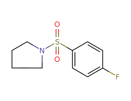Molecular Structure of 157187-14-9 (1-Fluoro-4-(pyrrolidinosulfonyl)benzene)