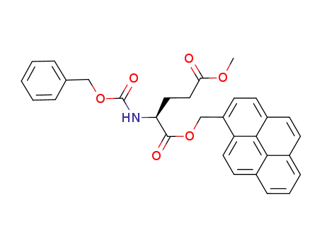 2-(N-benzyloxycarbonyl)amino-5-methyl-1-(pyren-1-yl)methyl pentanedioate