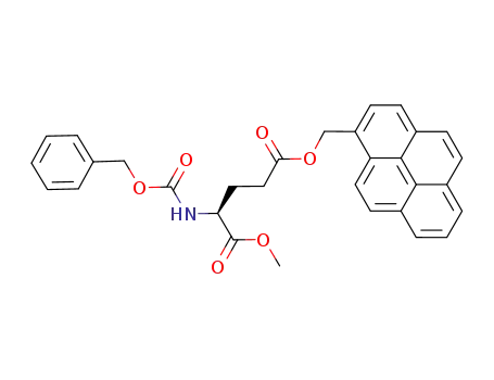 4-(N-benzyloxycarbonyl)amino-5-methyl-1-(pyren-1-yl)methyl pentanedioate