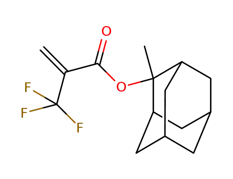 Molecular Structure of 188739-86-8 (alpha-Trifluoromethylacrylic acid-2-methyl-2-adamantyl ester)