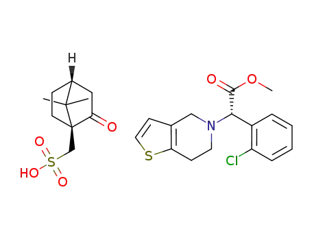 (+)-clopidogrel camphorsulfonic acid