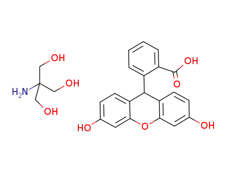 2-hydroxy-1,1-bis-hydroxymethyl-ethyl-ammonium 2-(3,6-dihydroxy-9H-xanthen-9-yl)-benzoate salt