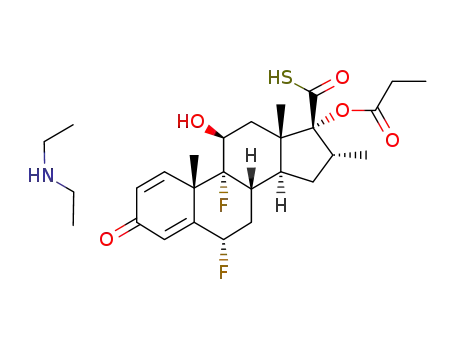 diethylammonium 6α,9α-difluoro-16α-methyl-3-oxo-11β-hydroxy;-17α-propionyloxyandrosta-1,4-diene-17β-thiocarboxylate