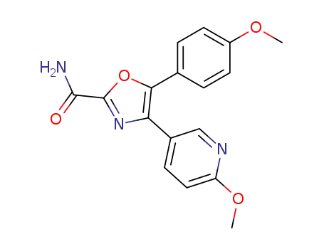 5-(4-Methoxyphenyl)-4-(6-methoxy-3-pyridinyl)-1,3-oxazole-2-carboxamide