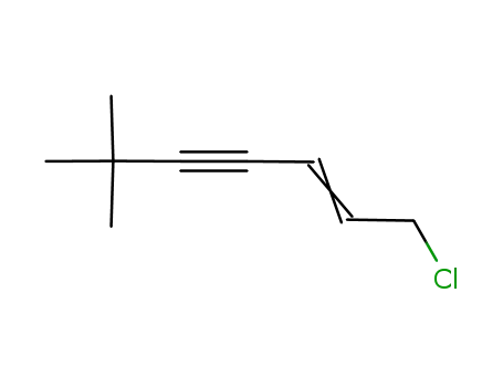 Molecular Structure of 126764-17-8 (1-Chloro-6,6-dimethyl-5-hept-2-en-4-ino)