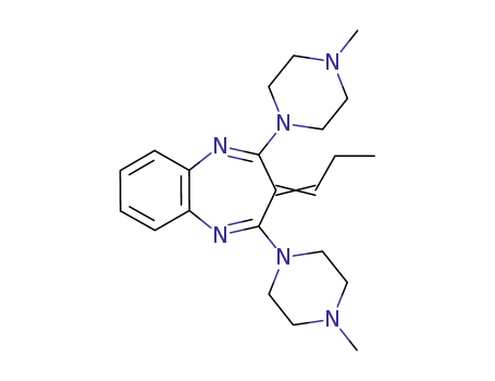 2,4-bis(4-methyl-1-piperazinyl)-3-propylidene-3H-[1,5]benzodiazepine