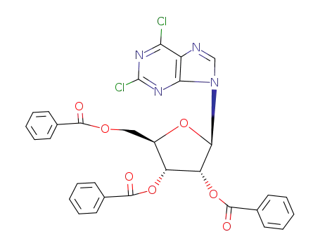 (2R,3R,4R,5R)-2-((benzoyloxy)methyl)-5-(2,6-dichloro-9H-purin-9-yl)tetrahydrofuran-3,4-diyl dibenzoate