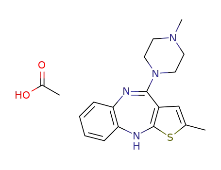 2-methyl-4-(4-methylpiperazin-1-yl)-10H-thieno[2,3-b][1,5]benzodiazepine acetic acid monosolvate