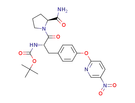 (2S)-1-{(2S)-2-[(t-butoxycarbonyl)amino]-3-[4-(5-nitro pyridin-2-yloxy)phenyl]propanoyl}pyrrolidine-2-carboxamide