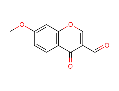Molecular Structure of 42059-56-3 (3-FORMYL-7-METHOXYCHROMONE)