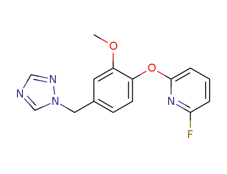 2-fluoro-6-[2-methoxy-4-(1H-1,2,4-triazol-1-ylmethyl)phenoxy]pyridine
