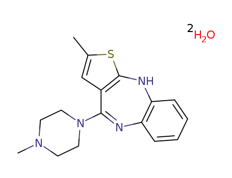 2-methyl-10-(4-methyl-1-piperazinyl)-4H-thieno[2,3-b][1,5]benzodiazepine dihydrate