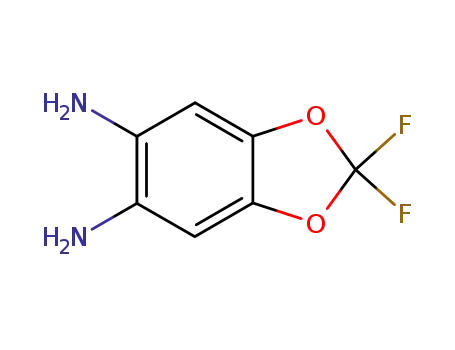 Molecular Structure of 1744-12-3 (2,2-DIFLUORO-BENZO[1,3]DIOXOLE-5,6-DIAMINE)