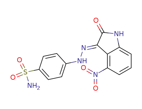 4-[N'-(4-Nitro-2-oxo-1,2-dihydro-indol-3-ylidene)-hydrazino]-benzenesulfonamide