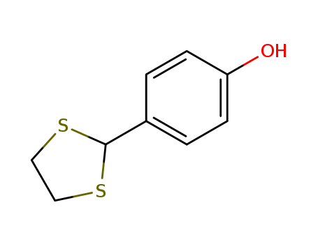Phenol,4-(1,3-dithiolan-2-yl)- cas  22068-49-1