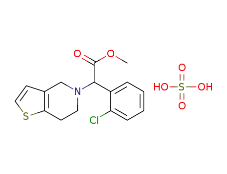Molecular Structure of 135046-48-9 (Clopidogrel hydrogen sulfate)