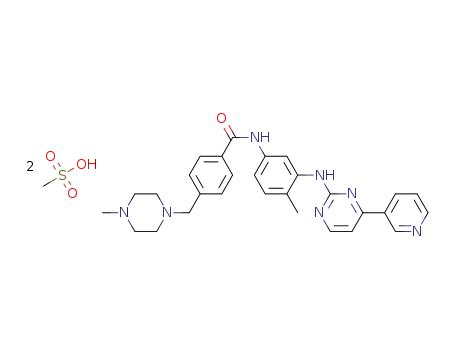 4-(4-methylpiperazin-1-ylmethyl)-N-[4-methyl-3-[(4-pyridin-3-yl)pyrimidin-2-ylamino]phenyl]benzamide dimesylate