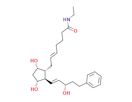 (5E)-N-ethyl-7-[(1R,2R,3R,5S)-3,5-dihydroxy-2-[(1E,3S)-3-hydroxy-5-phenyl-1-pentenyl]-cyclopentyl]hept-5-enamide