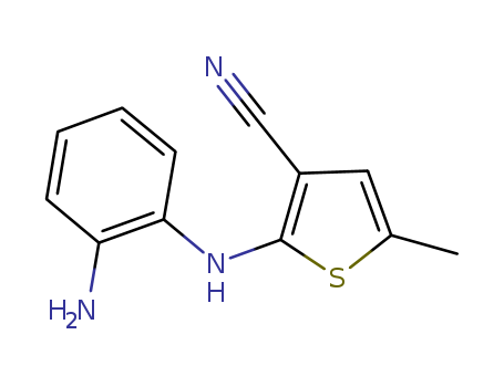 2-((2-aminophenyl)amino)-5-methylthiophene-3-carbonitrile