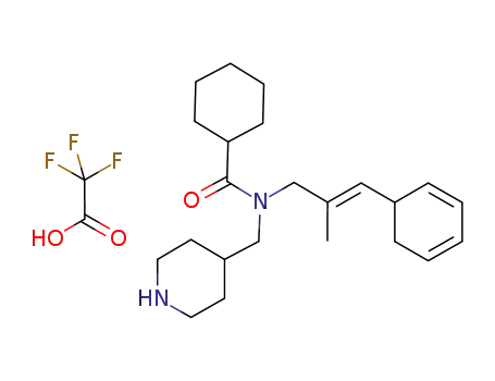 4-(N-cyclohexylcarbonyl-N-(2-methyl-3-phenyl-2-(E)-propenyl)aminomethyl)piperidine trifluoroacetic acid salt