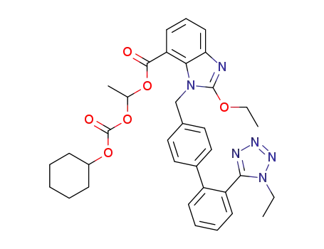 (1RS)-1-[[(cyclohexyloxy)carbonyl]oxy]ethyl 2-ethoxy-1-[[2'-(1-ethyl-1H-tetrazol-5-yl)biphenyl-4-yl]methyl]-1H-benzimidazole-7-carboxylate