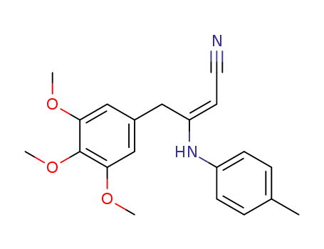 β-(p-methylanilino)-β-3,4,5-trimethoxybenzylacrylonitrile