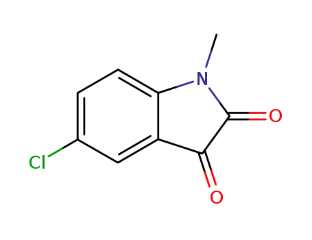 Molecular Structure of 60434-13-1 (5-chloro-1-methyl-1H-indole-2,3-dione)