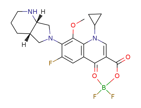 (1-cyclopropyl-6-fluoro-1,4-dihydro-8-methoxy-7-[(4aS,7aS)-octahydro-6H-pyrrolo[3,4-b]pyridin-6-yl]-4-(oxo-κO3)-3-quinolinecarboxylato-κO3)difluoroboron