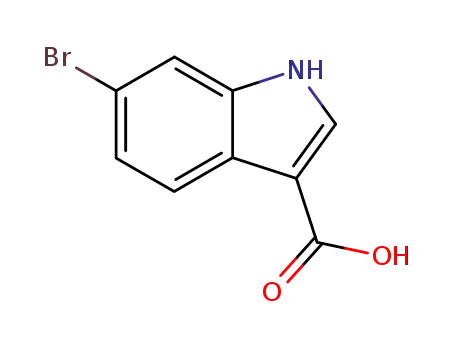 Molecular Structure of 101774-27-0 (6-Bromoindole-3-carboxylic acid)