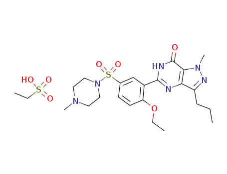1-[[3-(4,7-dihydro-1-methyl-7-oxo-3-propyl-1H-pyrazolo[4,3-d]pyrimidin-5-yl)-4-ethoxyphenyl]sulphonyl]-4-methylpiperazine esylate