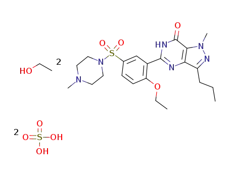 1-[[3-(4,7-dihydro-1-methyl-7-oxo-3-propyl-1H-pyrazolo[4,3-d]pyrimidin-5-yl)-4-ethoxyphenyl]sulphonyl]-4-methylpiperazine hydrogensulphate hemiethanol solvate