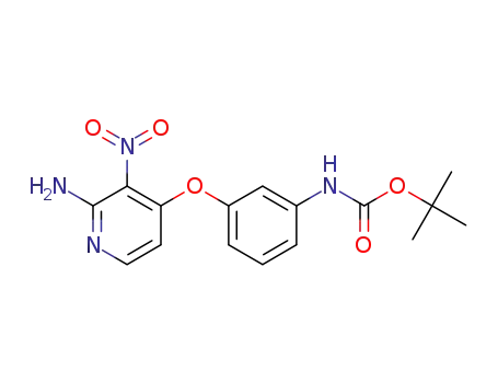 4-(3-N-(tert-butoxycarbonyl)aminophenoxy)-3-nitropyridin-2-amine