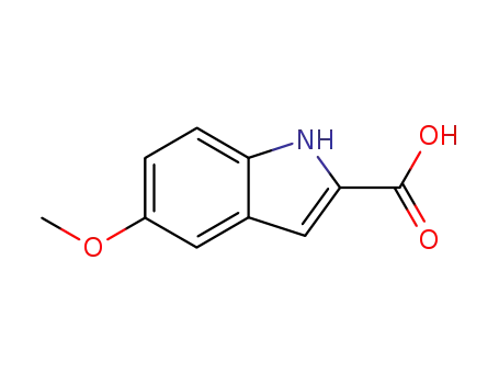 Molecular Structure of 4382-54-1 (5-Methoxyindole-2-carboxylic acid)