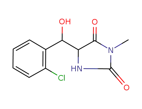 5-[2-chlorophenyl(hydroxy)methyl]-3-methylimidazolidine-2,4-dione