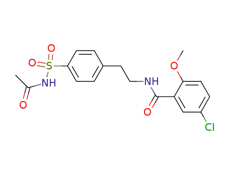 N-<4-<2-(5-Chlor-2-methoxybenzoylamino)ethyl>benzolsulfonyl>acetamid