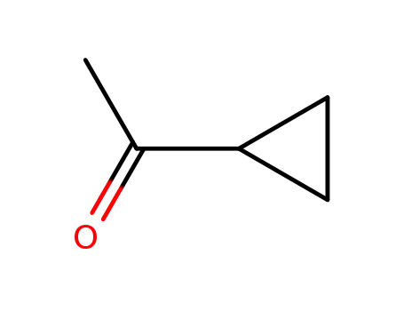 Molecular Structure of 765-43-5 (Cyclopropyl methyl ketone)